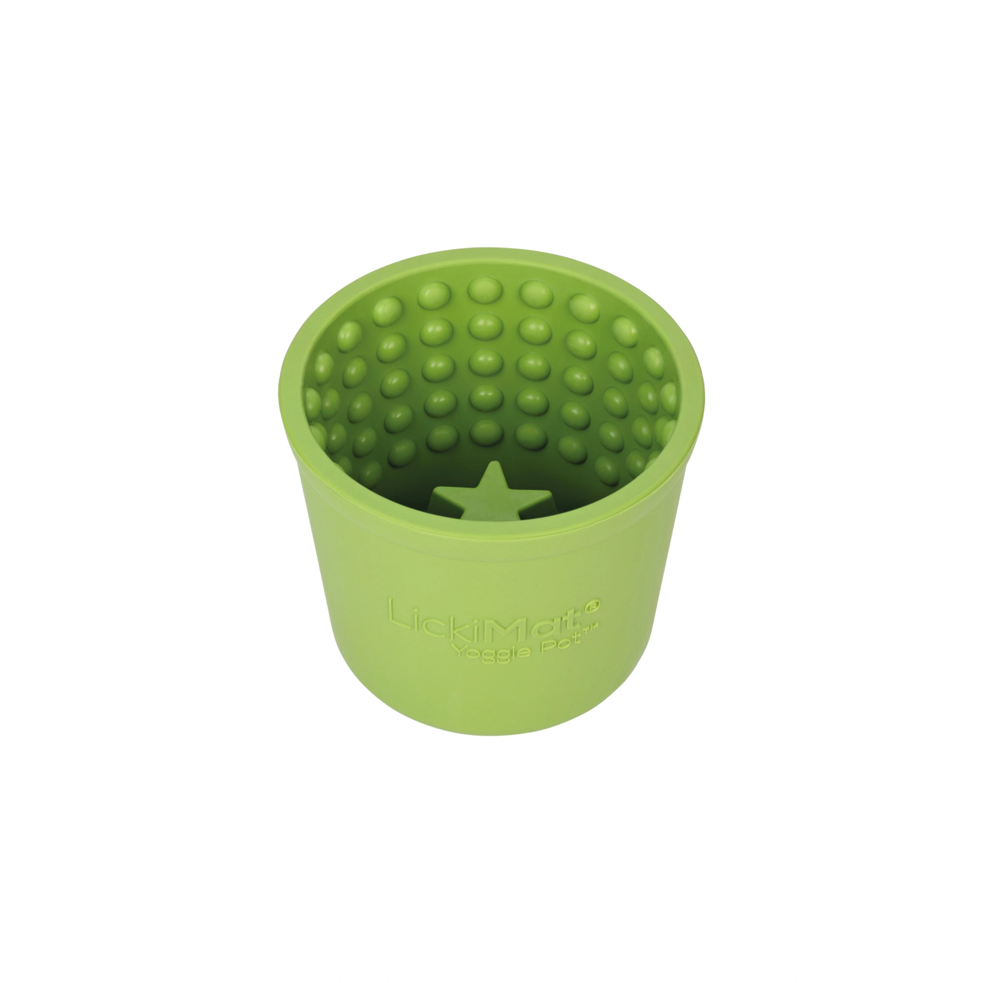LickiMat Yoggie Pot Grøn 10 cm - aktiveringsskål til hunde